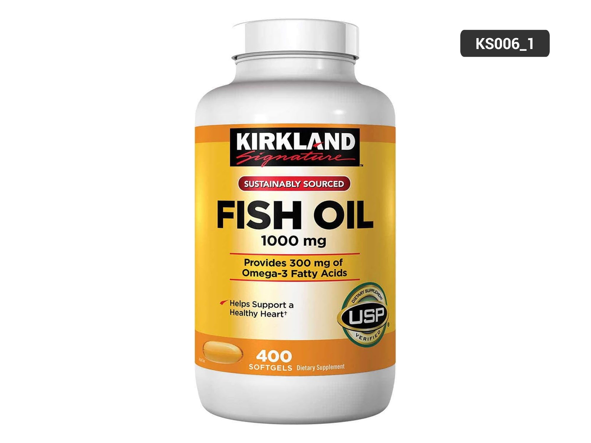 Kirkland Signature Fish oil 1000mg 400 Softgels in Sri Lanka